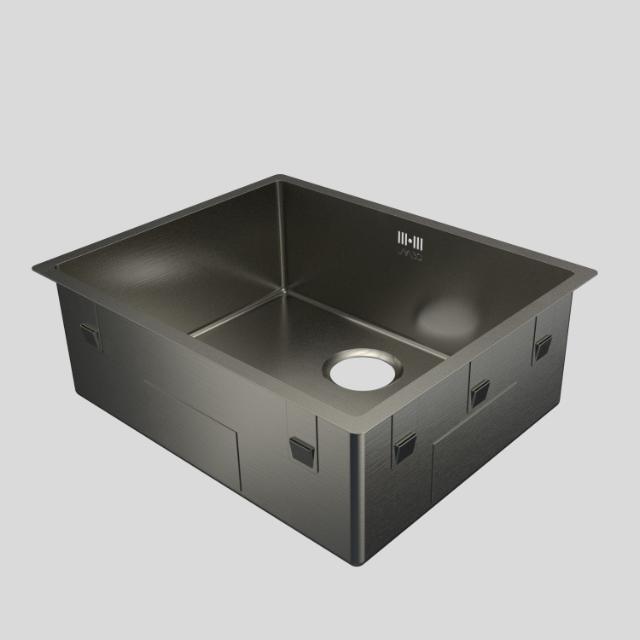 Kubus 500 Soft køkkenvask, PVD Gunmetal