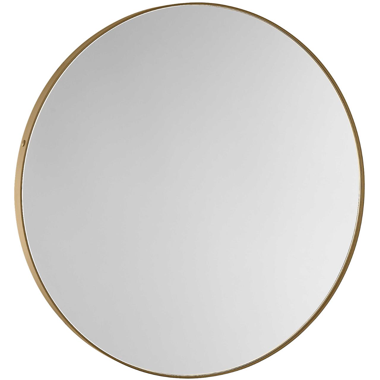 Lavabo spejl Ø500 mm, Massiv messing