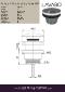 Lavabo Luna RS universal pop-up bundventil, PVD Gunmetal