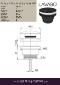 Lavabo Luna RS universal pop-up bundventil, PVD Matsort