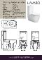 Glomp rimless gulvstående toilet, Hvid