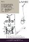Lavabo Retro to-grebs badekararmatur, Massiv messing