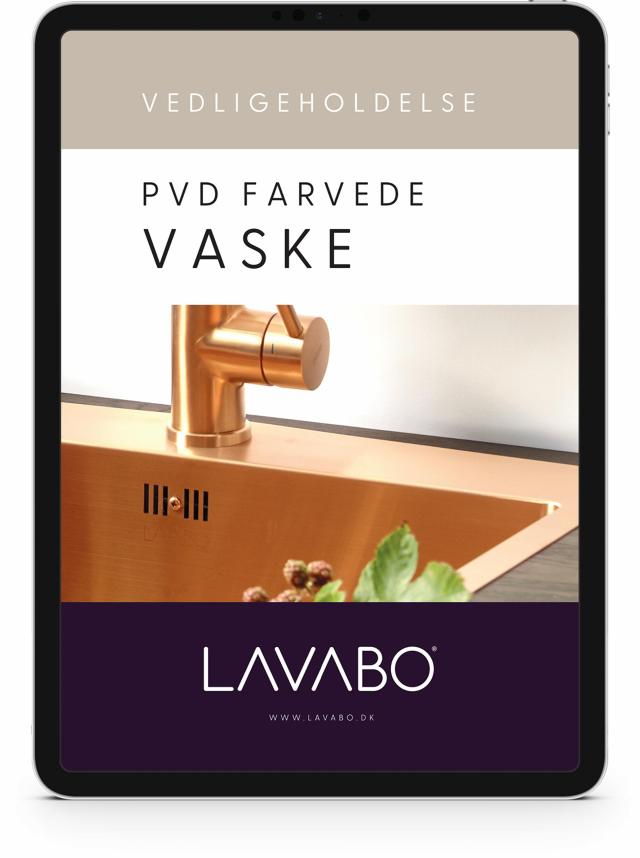 Vedligehold PVD farvede vaske