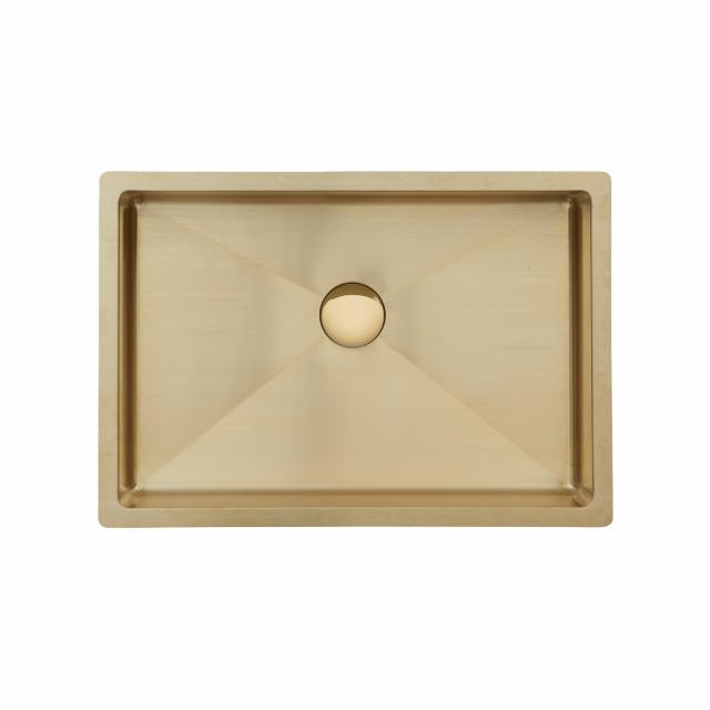 Low håndvask m/bundventil, Massiv messing