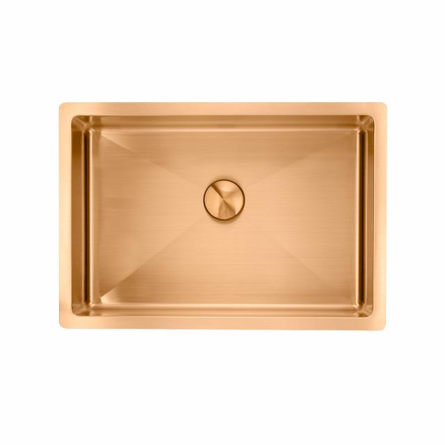 Low håndvask m/bundventil, PVD Sand