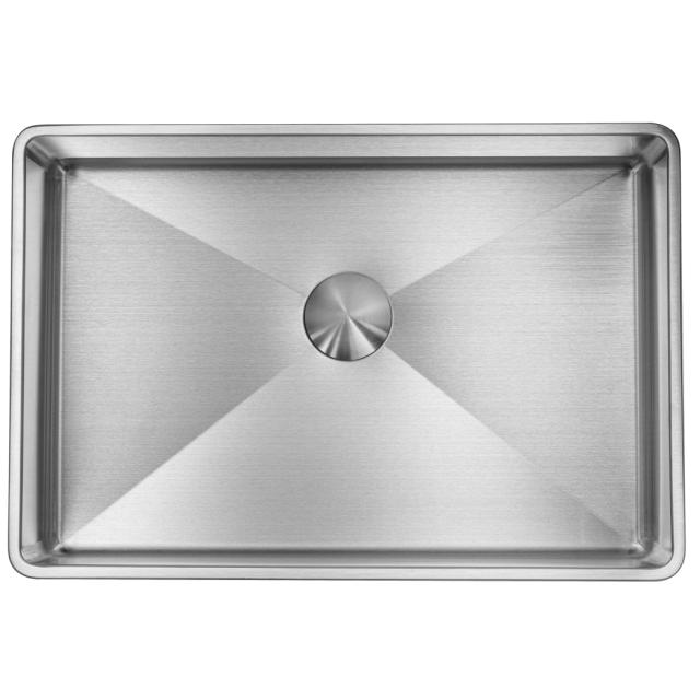 Lavabo High håndvask m/bundventil, Rustfrit stål