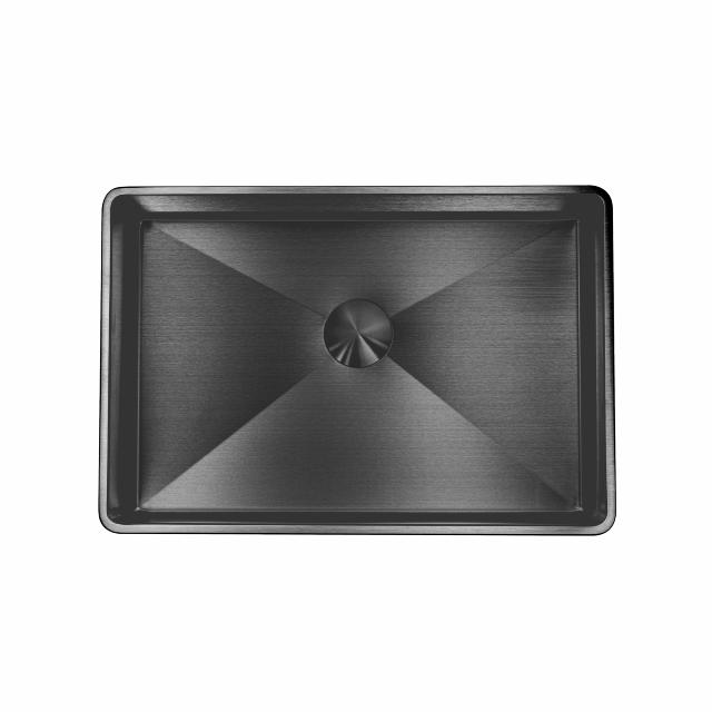 High håndvask m/bundventil, PVD Shadow