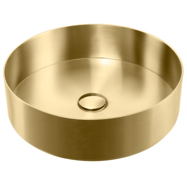 Lavabo Round håndvask Ø400 mm m/pop-up bundventil, PVD messing