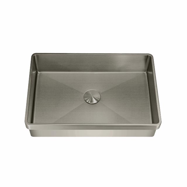 High håndvask m/bundventil, PVD Gunmetal