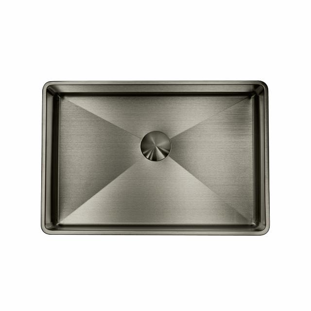 High håndvask m/bundventil, PVD Gunmetal