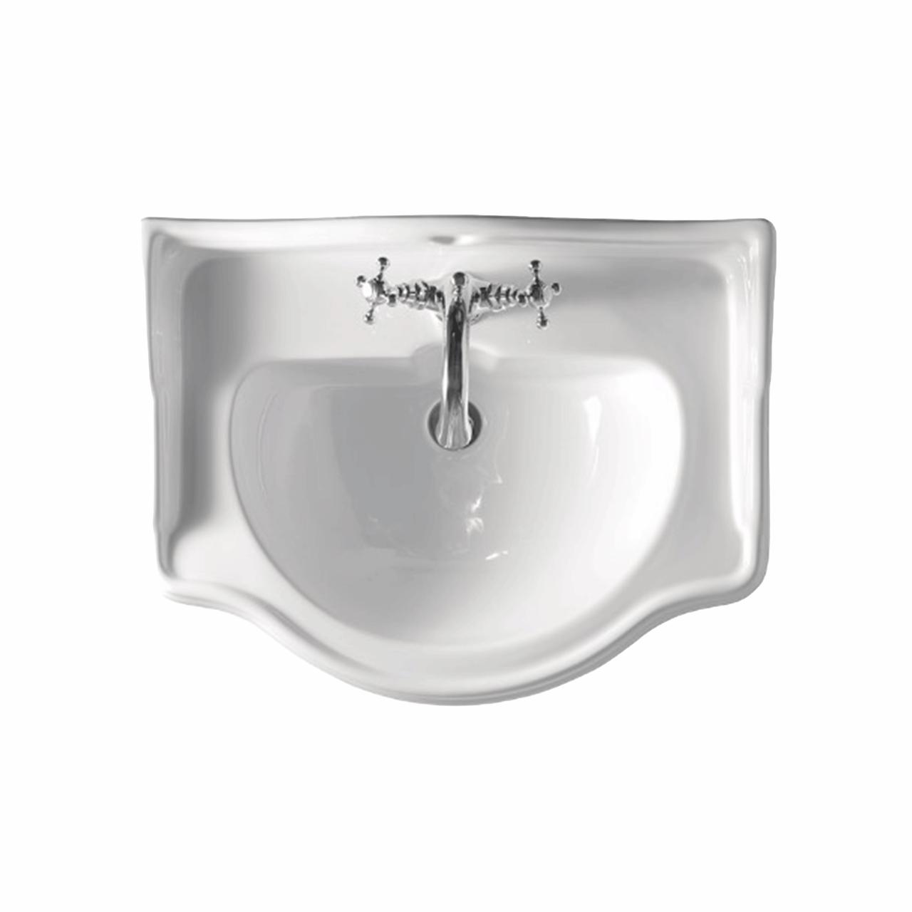 Retro 69 porcelænsvask, Hvid