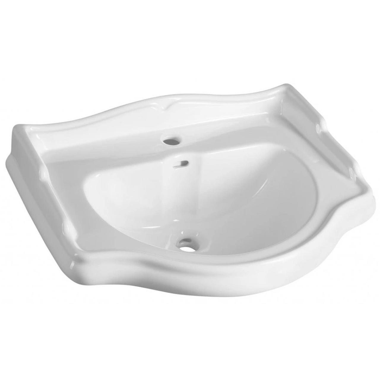 Retro 69 porcelænsvask, Hvid