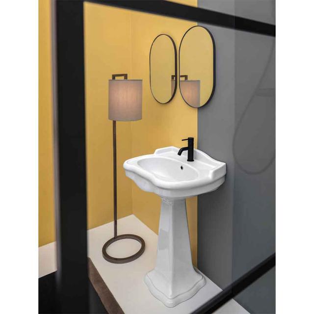 Contea Retro 64 håndvask m/piedestal, Hvid