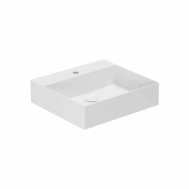 Elegance SQ 50 håndvask m/hanehul, Hvid