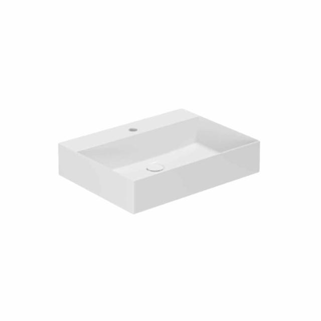 Elegance SQ 60 håndvask m/hanehul, Hvid