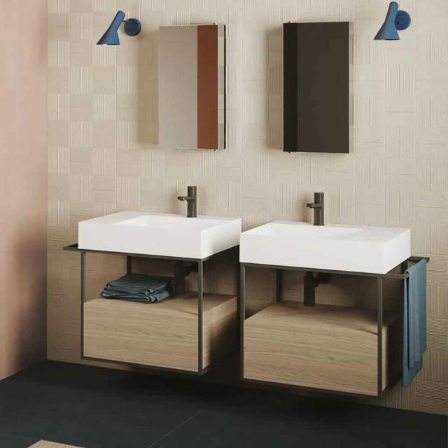 Elegance SQ 65 L håndvask m/hanehul, Hvid