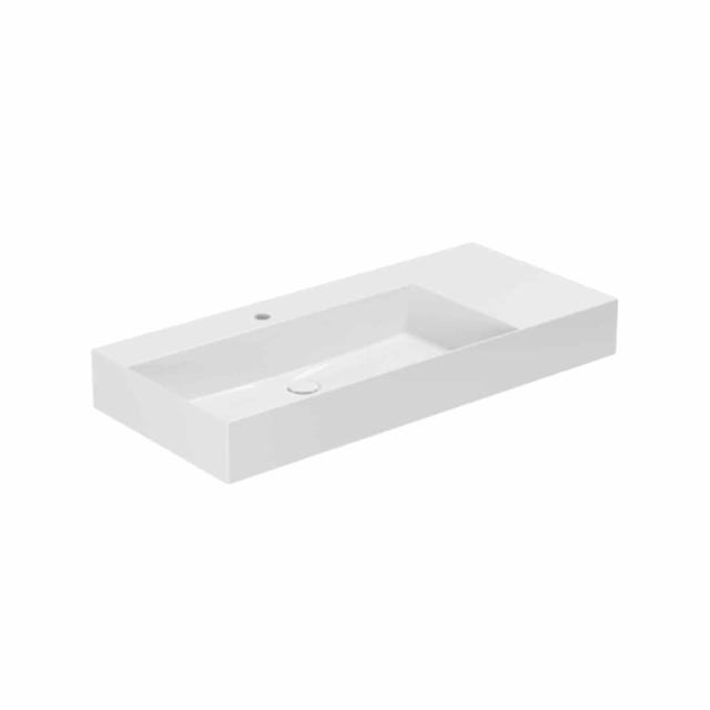 Elegance SQ 102 R håndvask m/hanehul, Hvid