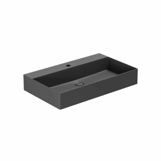 Elegance SQ 75 håndvask m/hanehul, Matsort