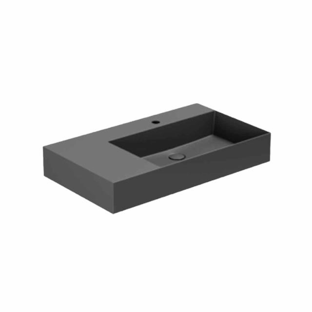 Elegance SQ 81 L håndvask m/hanehul, Matsort