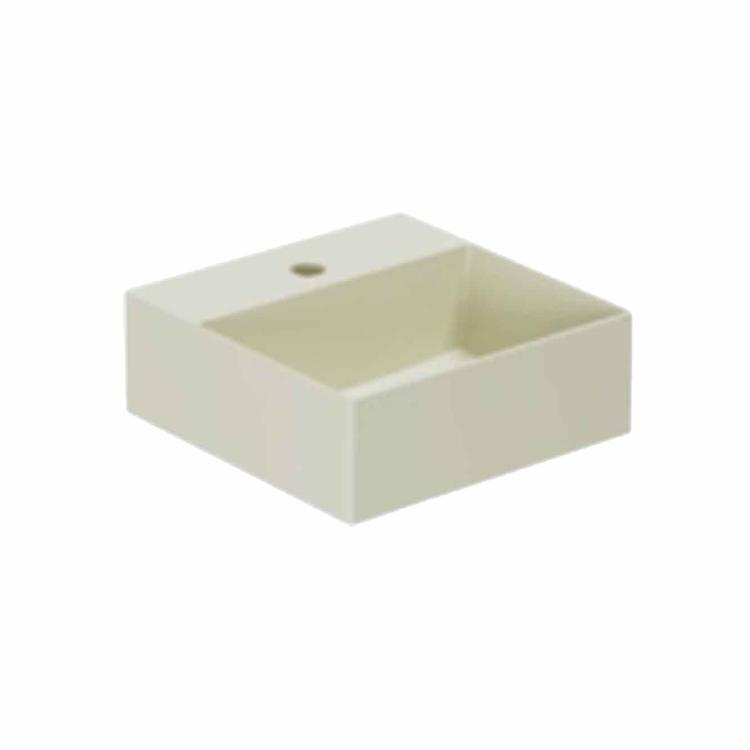 Elegance SQ 35 håndvask m/hanehul, Perlé