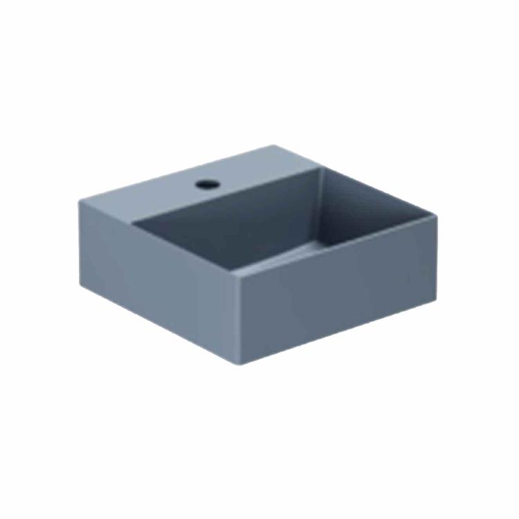 Elegance SQ 35 håndvask m/hanehul, Royal Blue