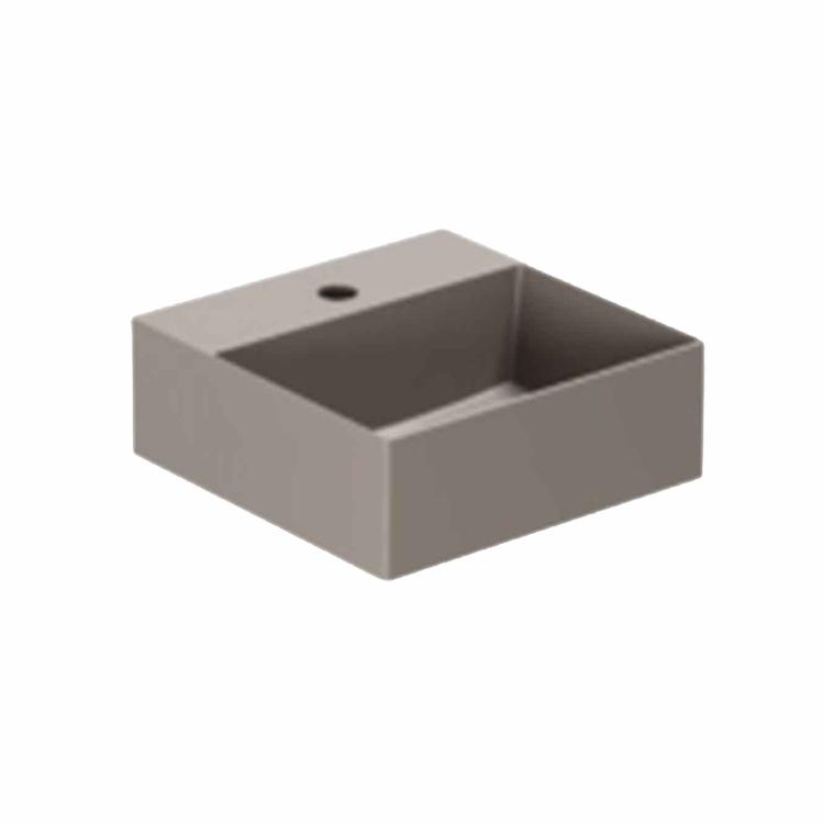 Elegance SQ 35 håndvask m/hanehul, Taupe