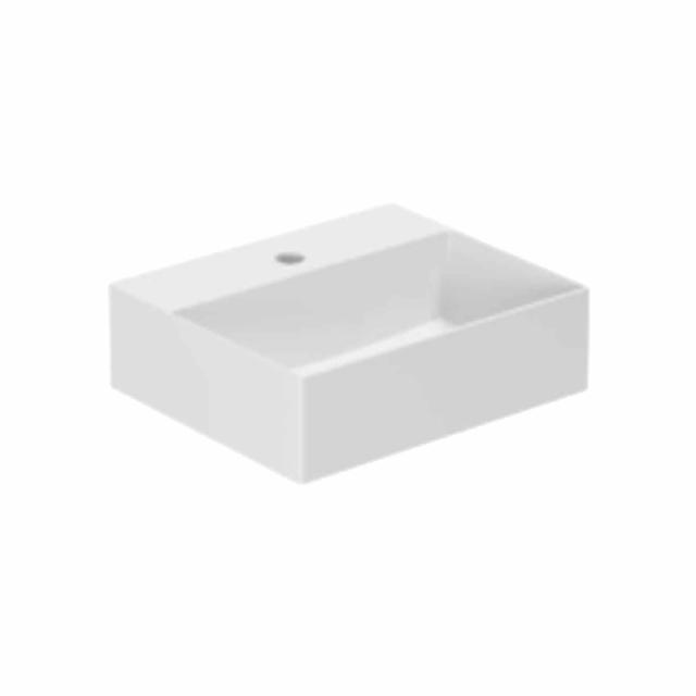 Elegance SQ 42 håndvask m/hanehul, Mathvid