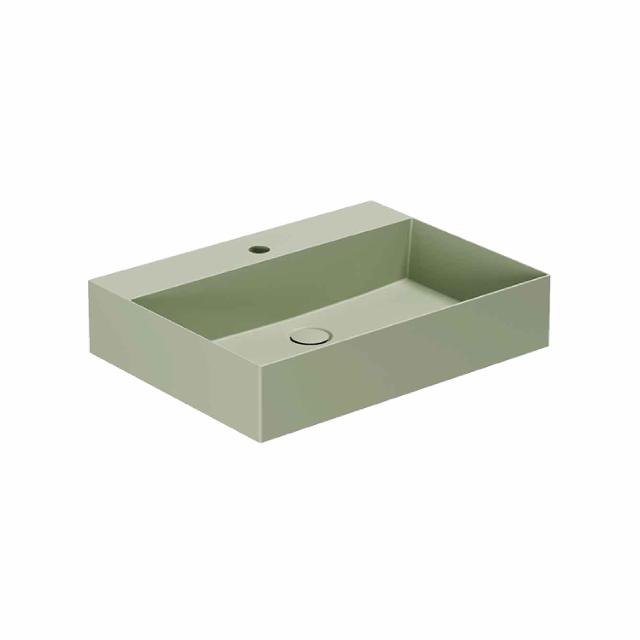 Elegance SQ 61 håndvask m/hanehul, Nature Green