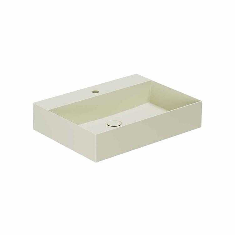 Elegance SQ 61 håndvask m/hanehul, Perlé