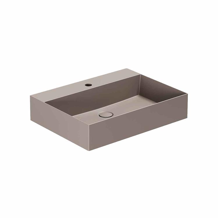 Elegance SQ 61 håndvask m/hanehul, Taupe