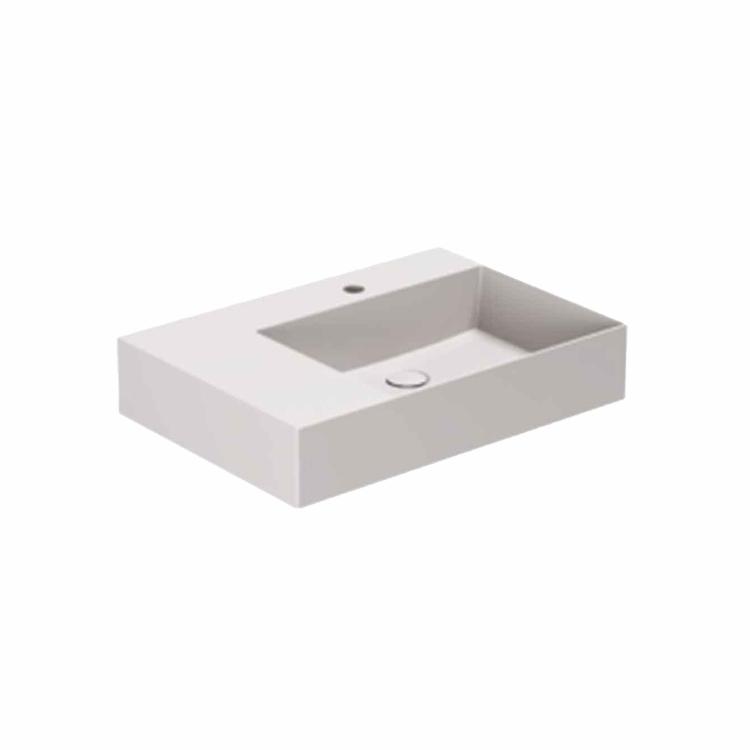 Elegance SQ 65 L håndvask m/hanehul, Ash