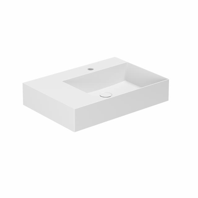 Elegance SQ 65 L håndvask m/hanehul, Mathvid