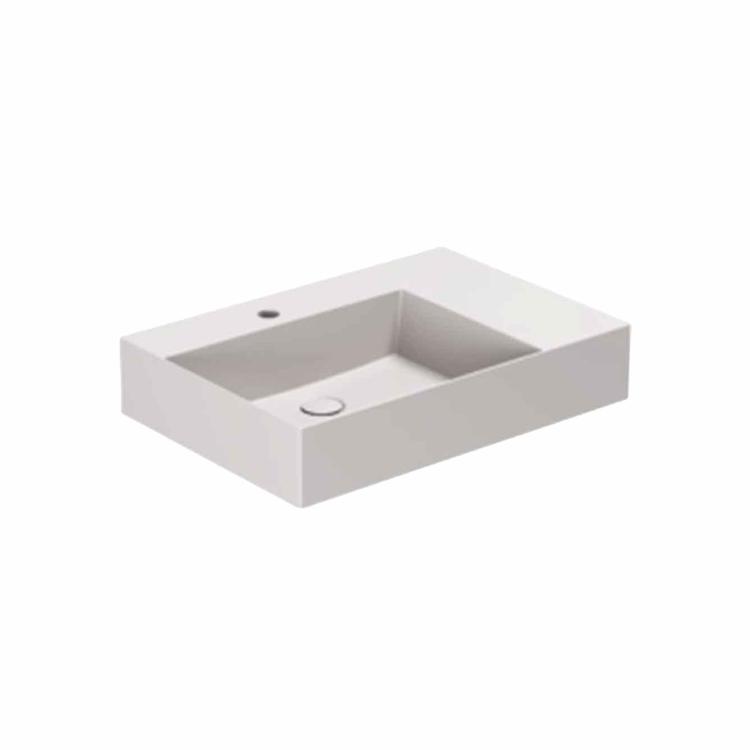 Elegance SQ 65 R håndvask m/hanehul, Ash