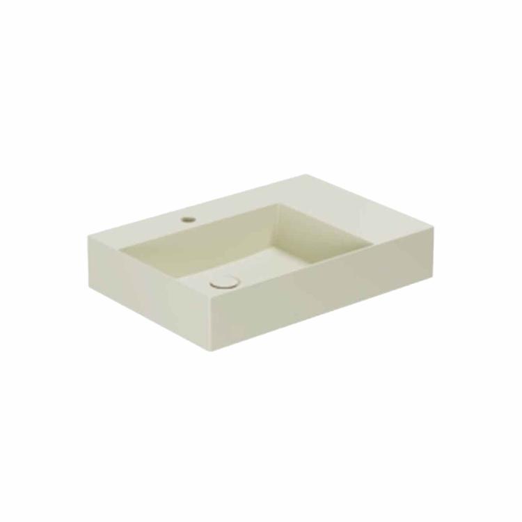 Elegance SQ 65 R håndvask m/hanehul, Perlé