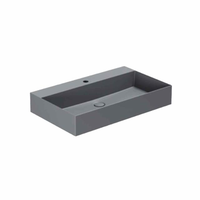 Elegance SQ 75 håndvask m/hanehul, Antracit