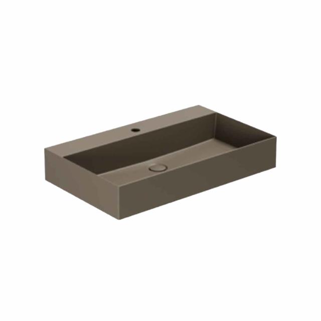 Elegance SQ 75 håndvask m/hanehul, Cocoa