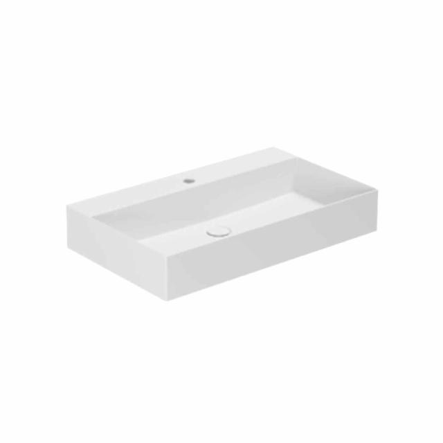 Elegance SQ 75 håndvask m/hanehul, Mathvid