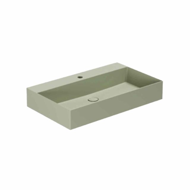 Elegance SQ 75 håndvask m/hanehul, Nature Green