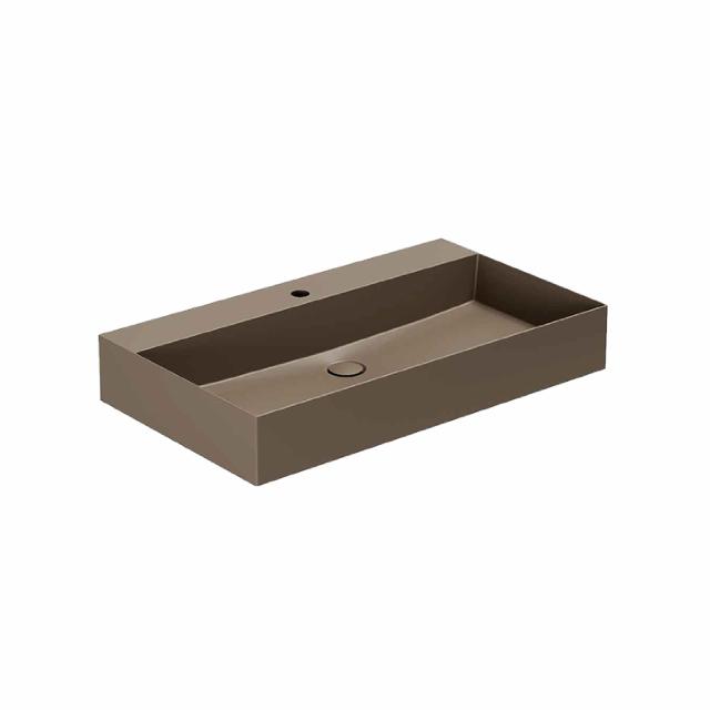 Elegance SQ 81 håndvask m/hanehul, Cocoa