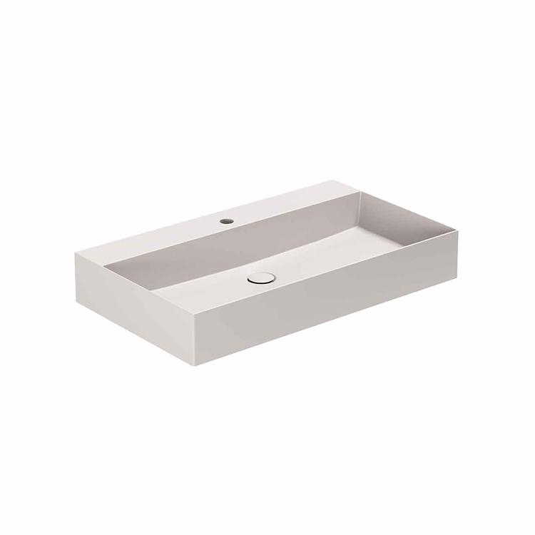 Elegance SQ 81 håndvask m/hanehul, Ash