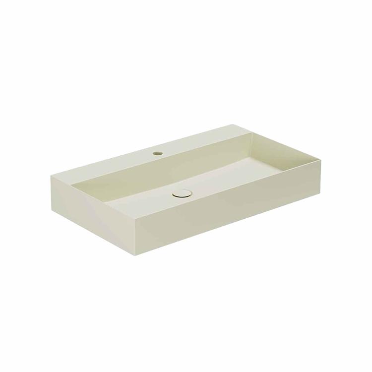 Elegance SQ 81 håndvask m/hanehul, Perlé