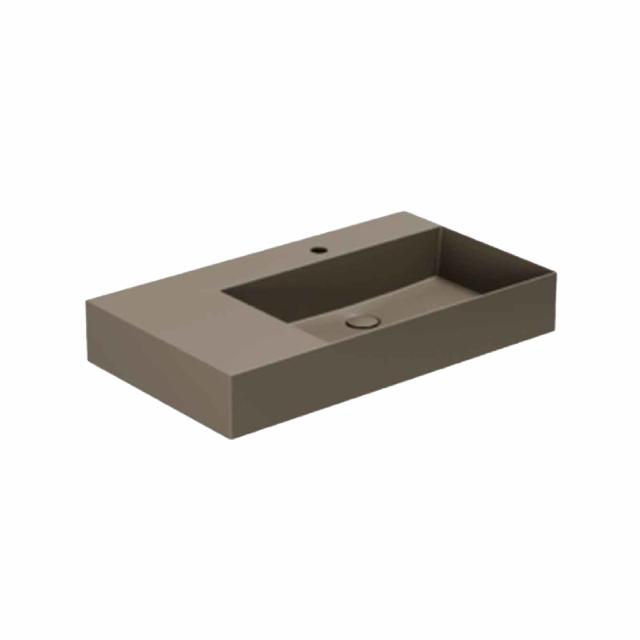 Elegance SQ 81 L håndvask m/hanehul, Cocoa