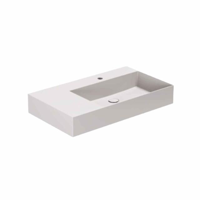 Elegance SQ 81 L håndvask m/hanehul, Ash