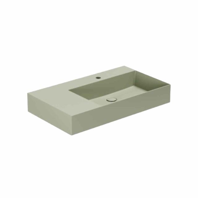 Elegance SQ 81 L håndvask m/hanehul, Nature Green