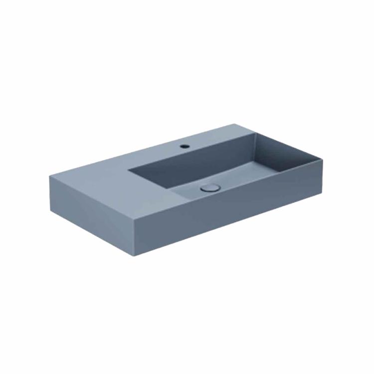 Elegance SQ 81 L håndvask m/hanehul, Royal Blue