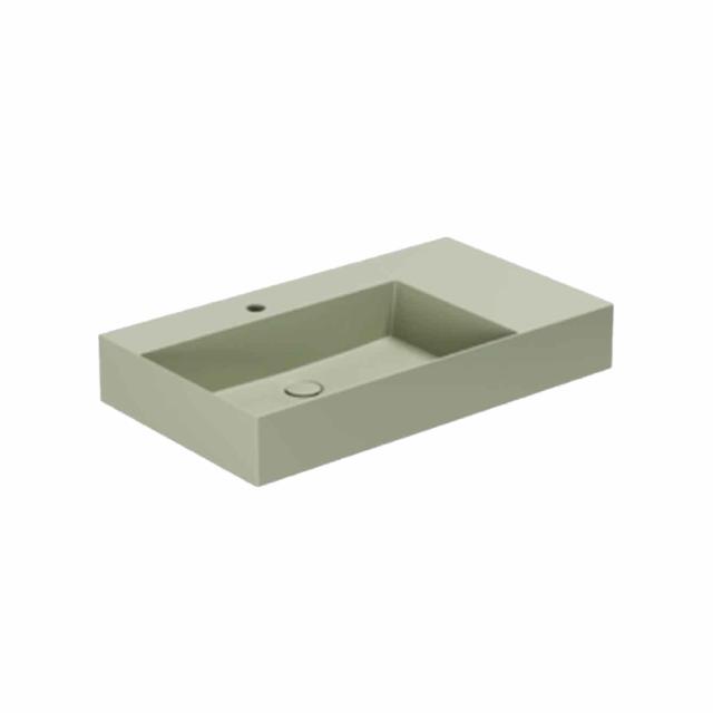 Elegance SQ 81 R håndvask m/hanehul, Nature Green