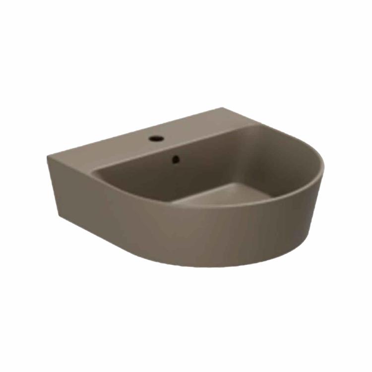 Forma 50 håndvask m/hanehul, Cocoa