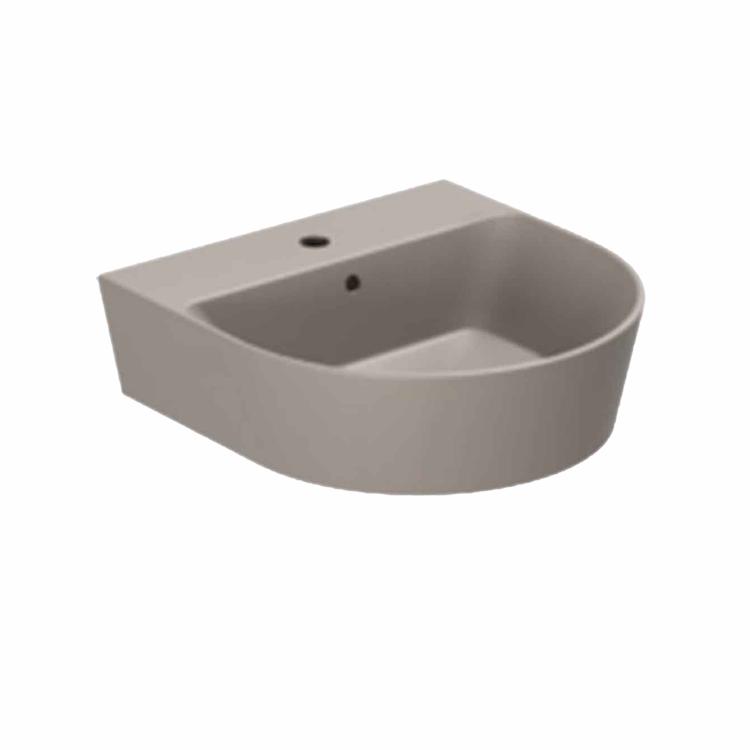 Forma 50 håndvask m/hanehul, Taupe