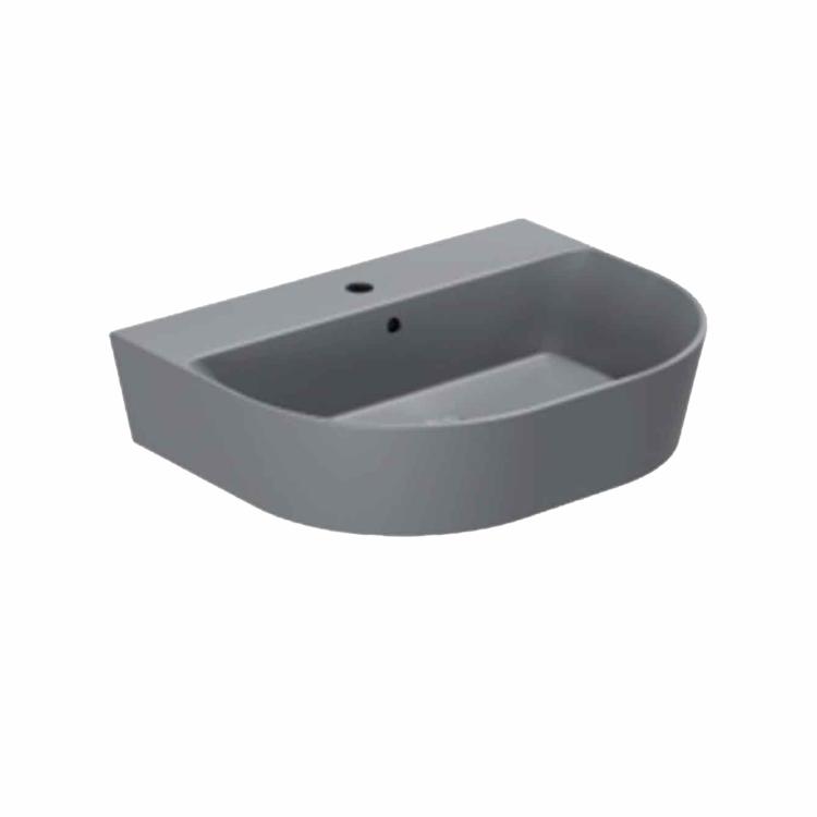 Forma 65 håndvask m/hanehul, Antracit