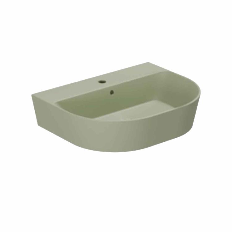 Forma 65 håndvask m/hanehul, Nature Green